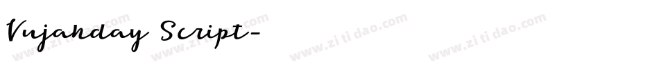 Vujahday Script字体转换